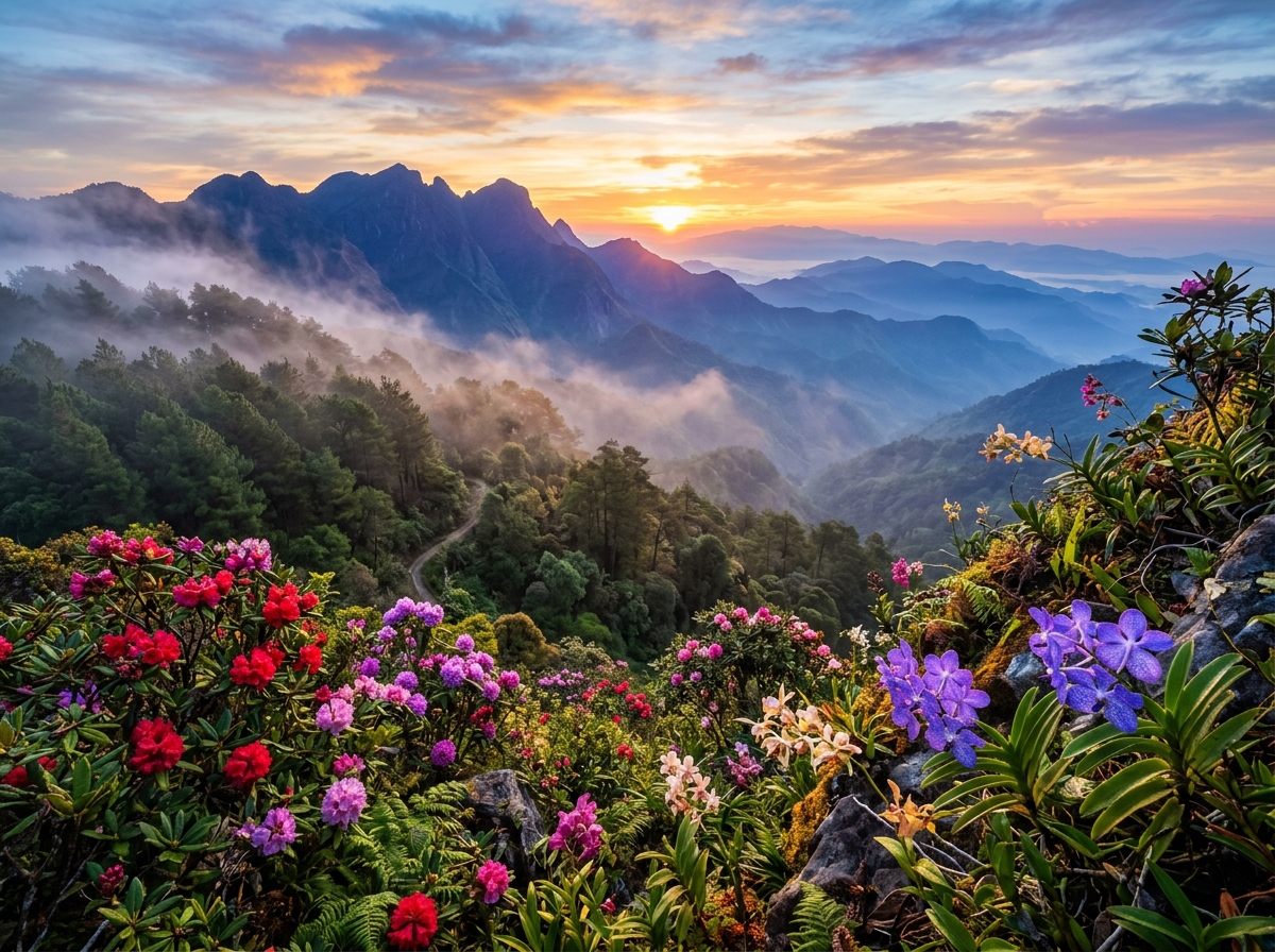 Phawngpui Blue Mountain Peak National Park Highest Summit Mizoram