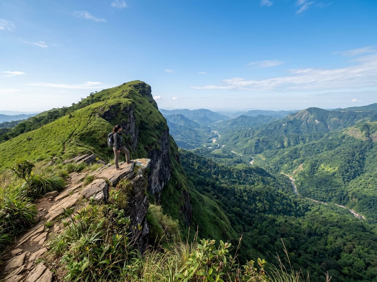 Reiek Tlang Peak Cliff Trekking Viewpoint Mizoram